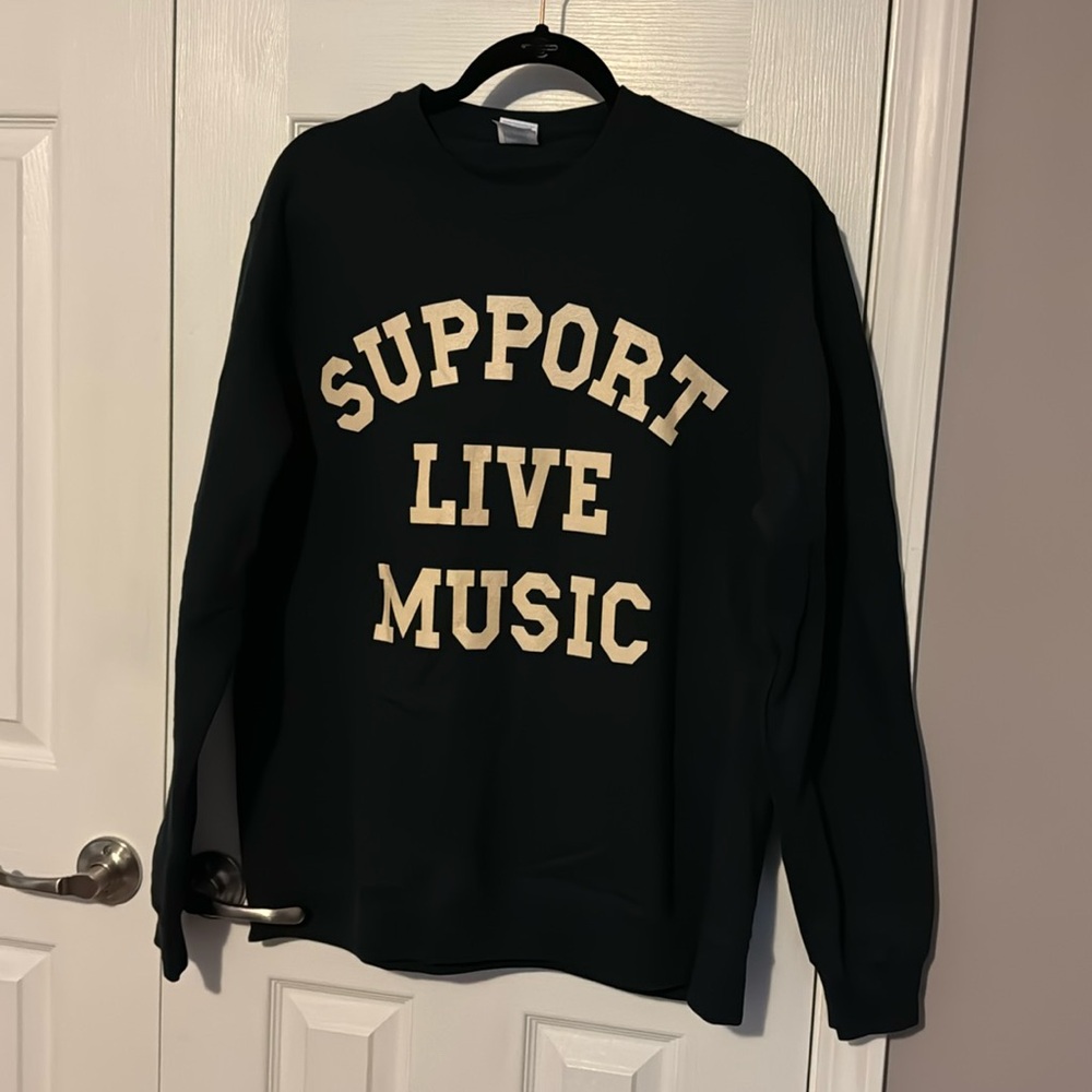 Support Live Music Crewneck Sweatshirt